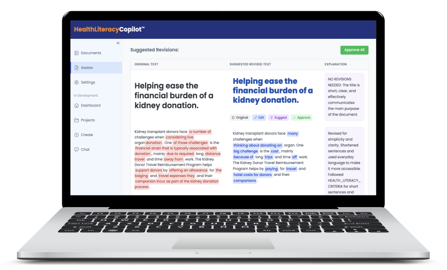 HealthLiteracyCopilot Platform Interface